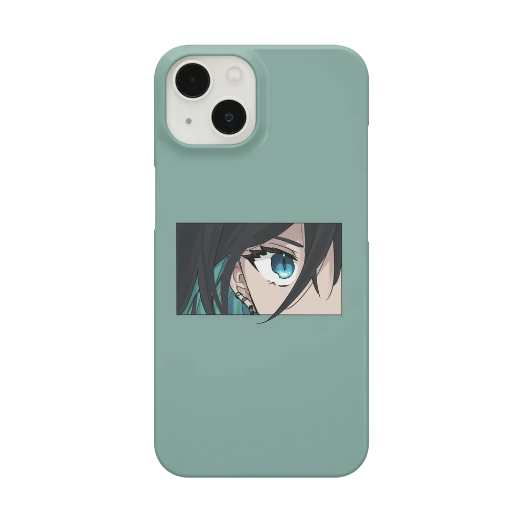 19cro_の黒髪インナーカラーの女の子 Smartphone Case