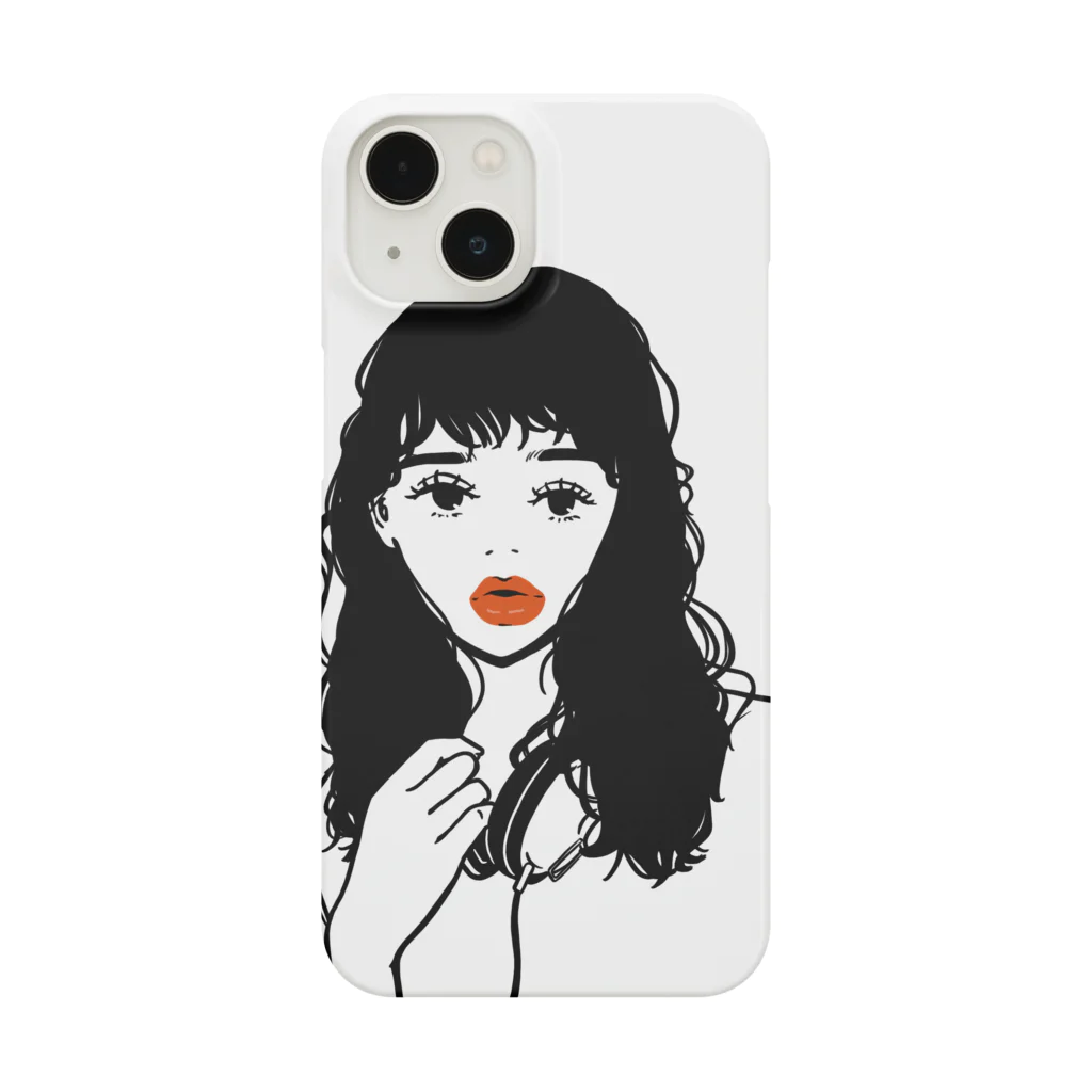 chr＊シンプルイラストのパーマノオンナノコ Smartphone Case