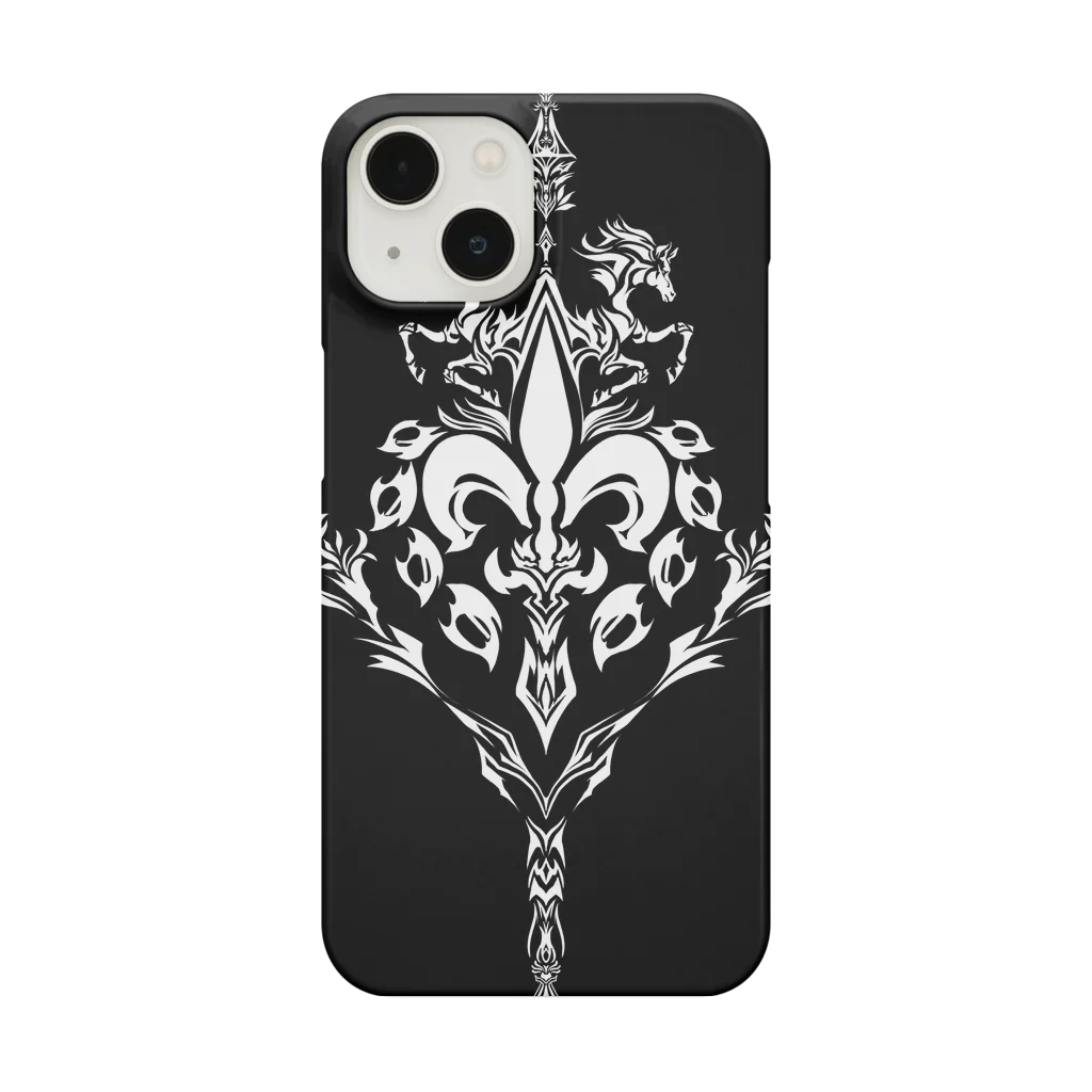 Silver Clowのfuego fleur de lys Smartphone Case