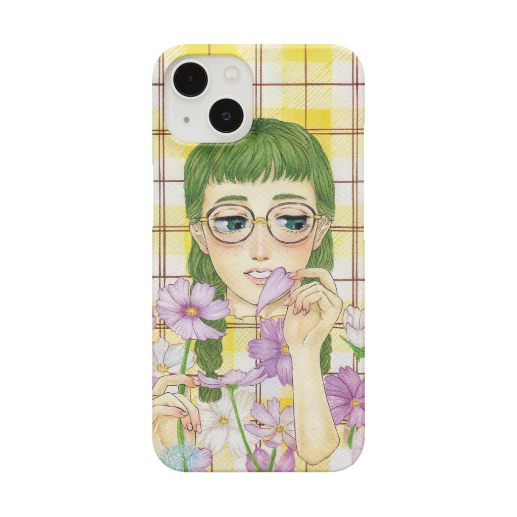 オーカワ真依の乙女心と秋の花 Smartphone Case