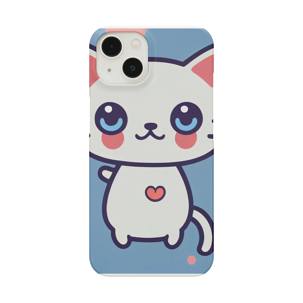 A31eの狛猫のミケ「はーとびーと」 Smartphone Case