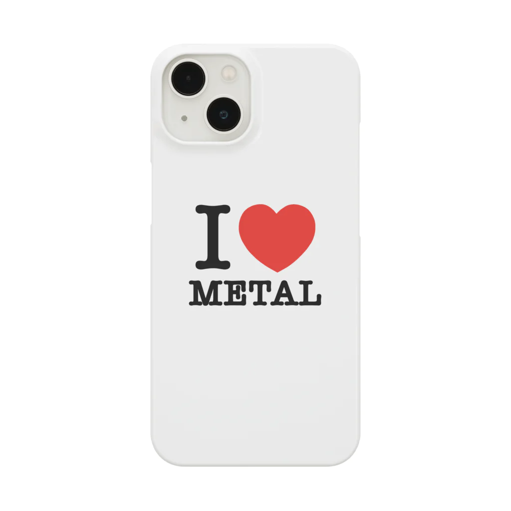 HachijuhachiのI LOVE METAL スマホケース