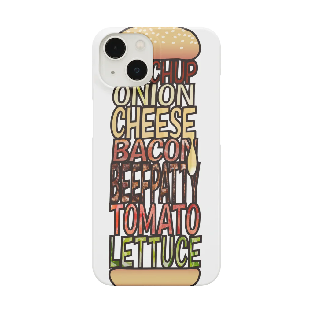 daddy-s_junkfoodsのTOWER BURGER Smartphone Case