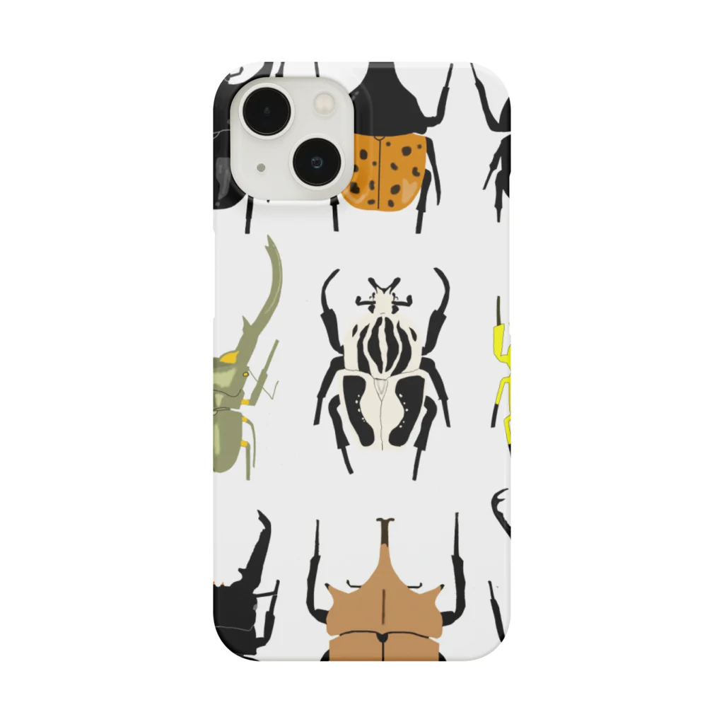 🐝KontyuMamaの世界のカブトムシクワガタ Smartphone Case