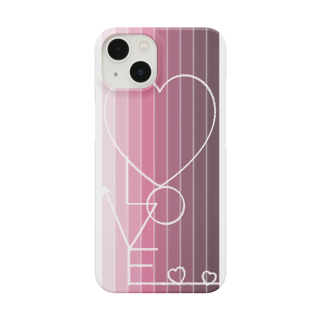 UOU-SAOU-MOETAROUのgradation♡LOVE［pink］ スマホケース