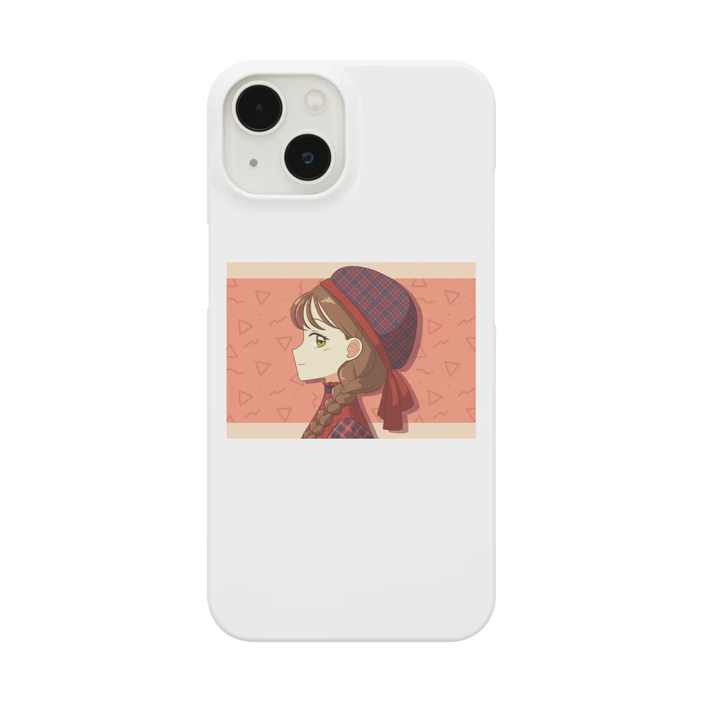 レトロ倶楽部のチェックなあの子 Smartphone Case