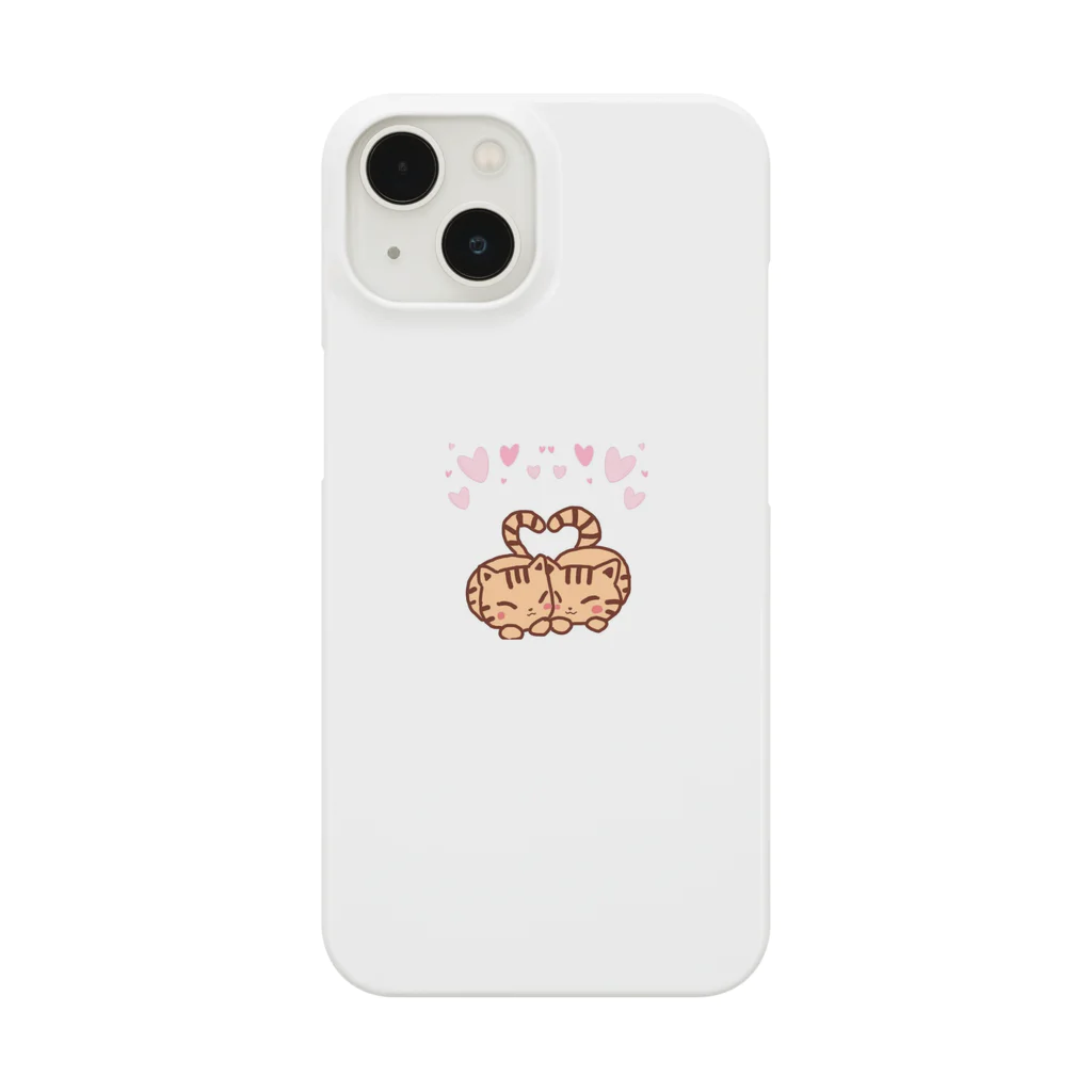 保護猫茶トラ兄弟LIFEのLINEスタンプイラスト Smartphone Case