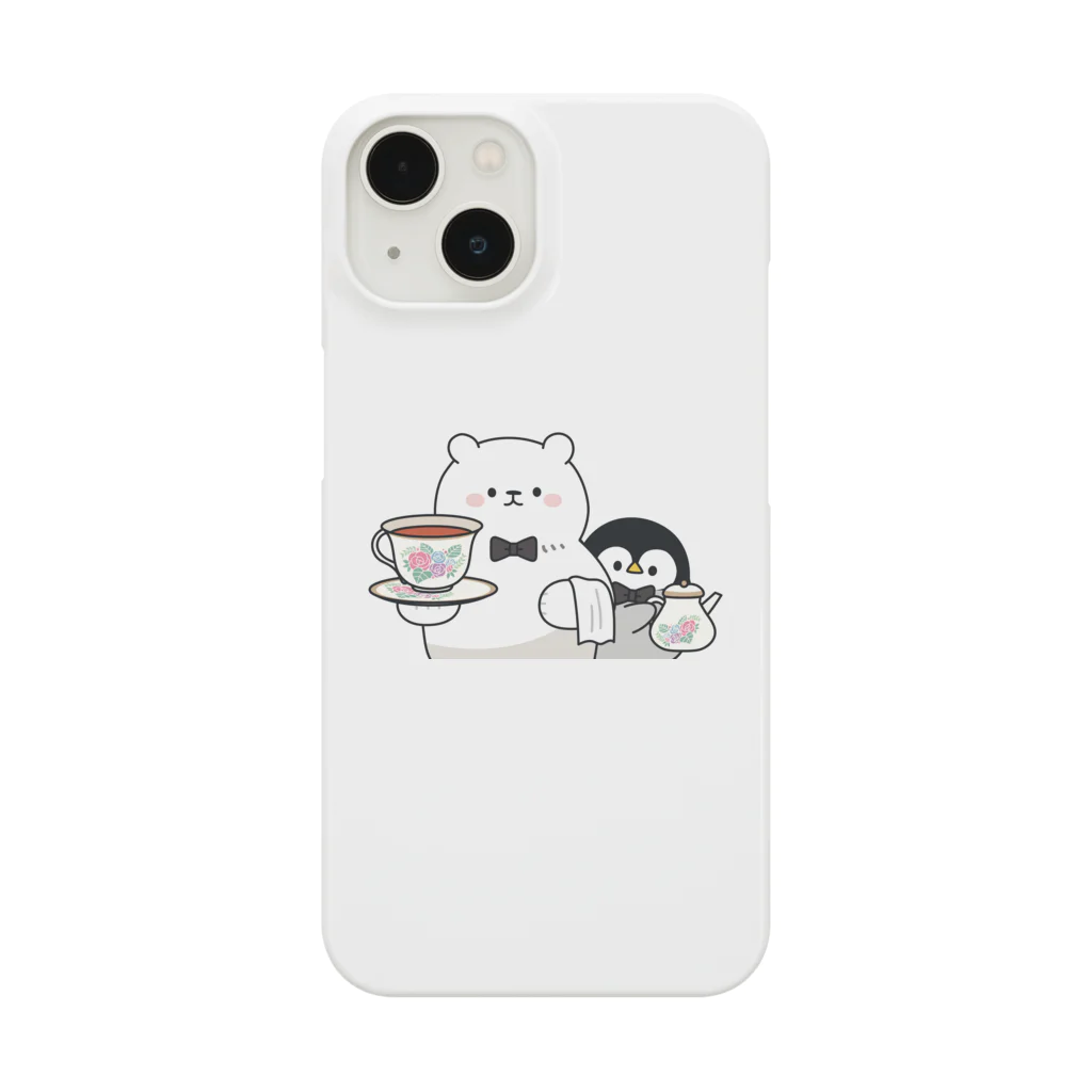 DECORの心くばりペンギン　ウェイトレスさんver. Smartphone Case