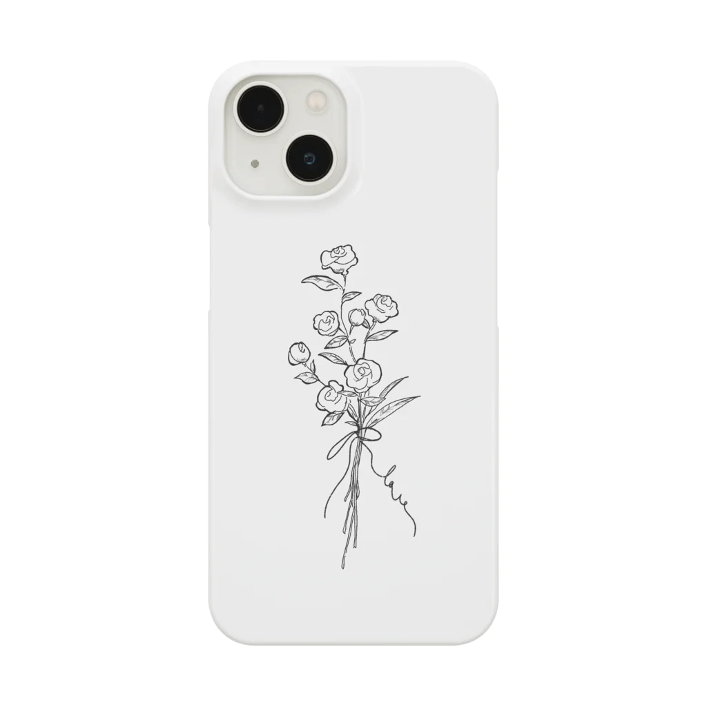 maikiのsimple flower スマホケース