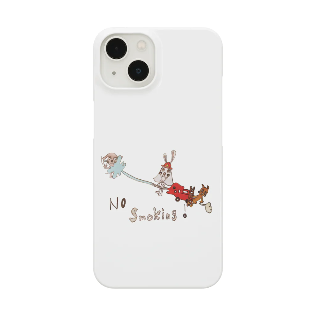 uminoneblueのNo smoking ！(natural) Smartphone Case