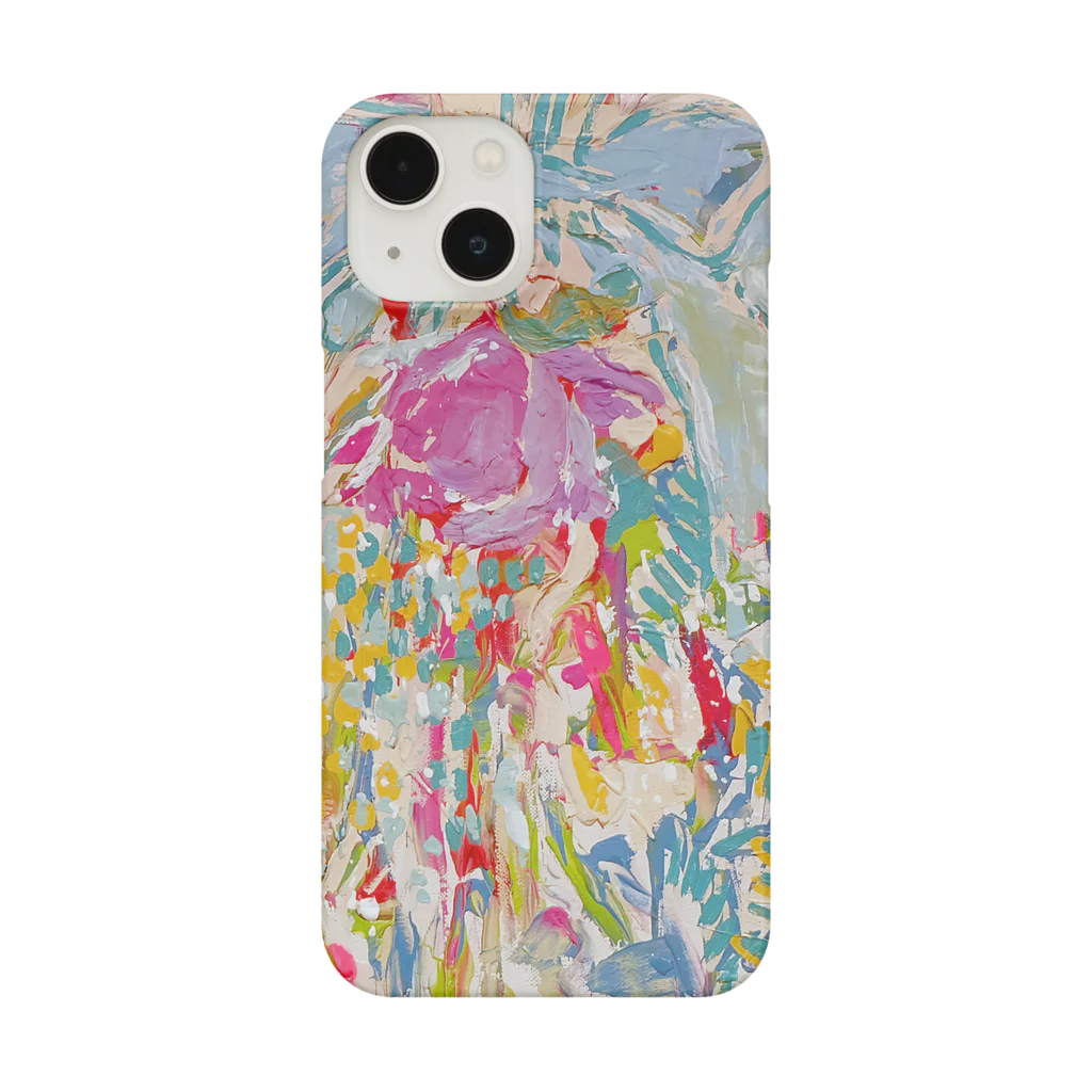 piece.of.flowerのリボンとお花 Smartphone Case