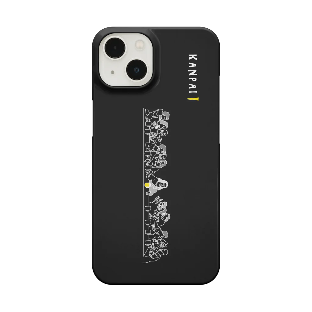 ビールとアート TM-3 Designの名画 × BEER（最後の晩餐）黒背景 Smartphone Case