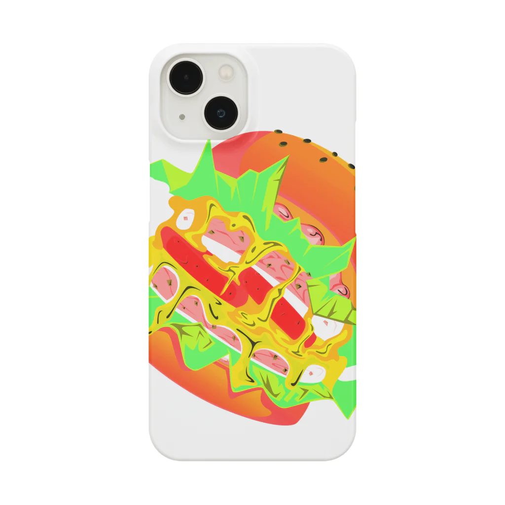 daddy-s_junkfoodsのBURGER BEAT - POSI Smartphone Case