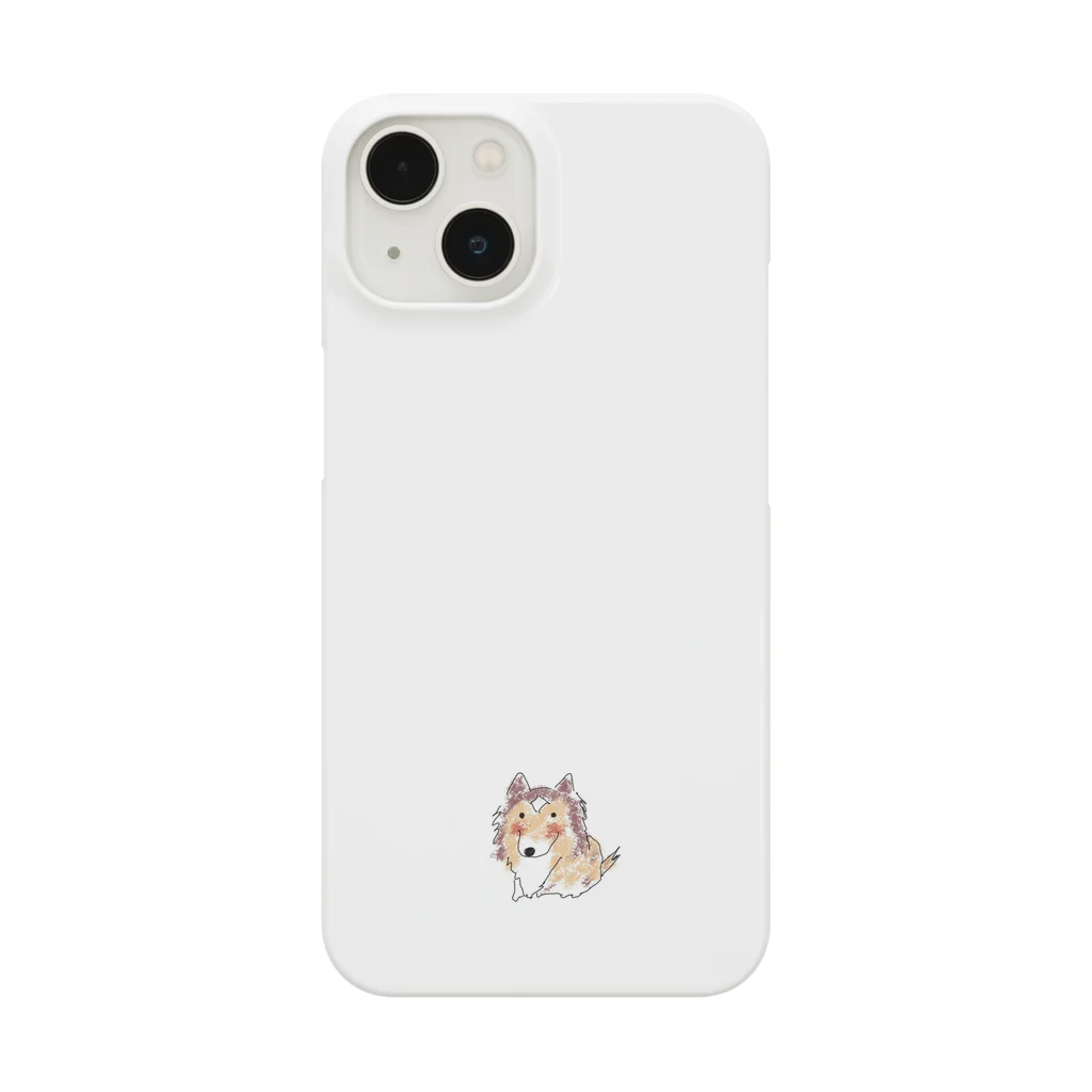 お茄子のよりどころのシェルティのお寺 Smartphone Case