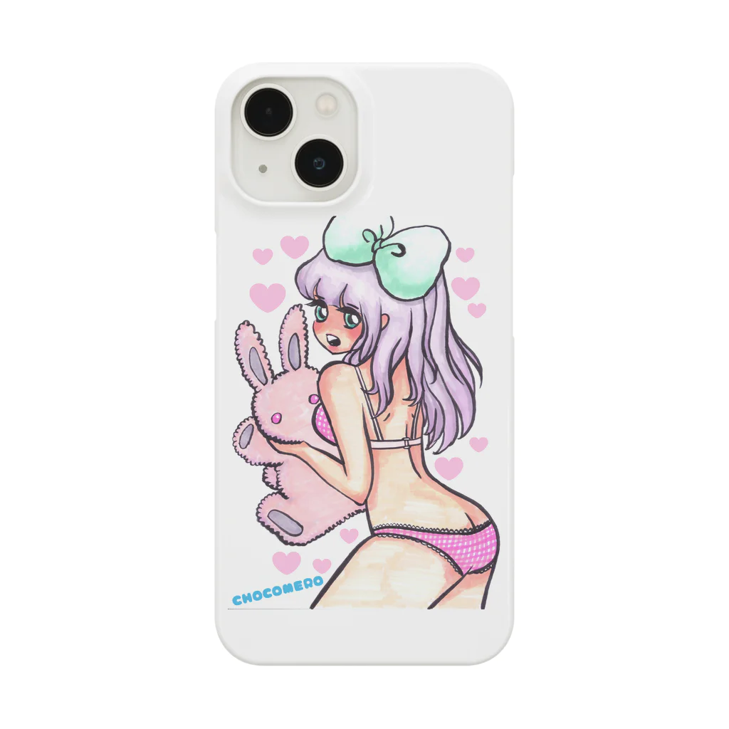 ☆チョコメロ☆のうさちゃん抱っこチョコメロガール Smartphone Case