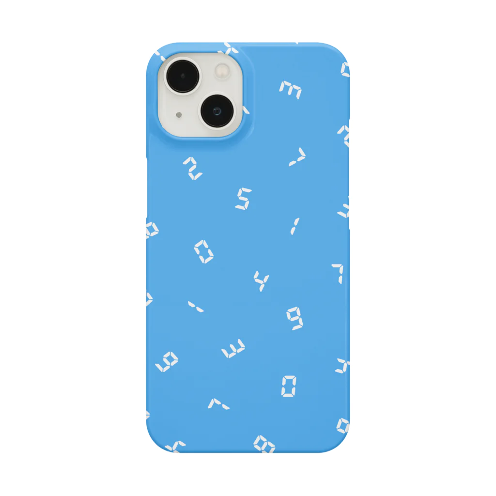 森 ピクセルのBLUE NUMBER（スマホケース） Smartphone Case