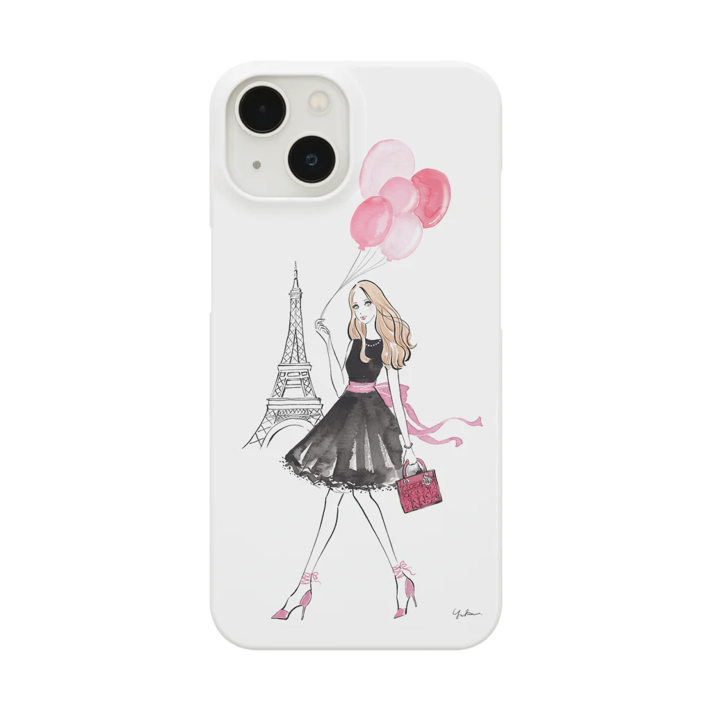 YUKA YASUTOMIのGirl in Paris Smartphone Case