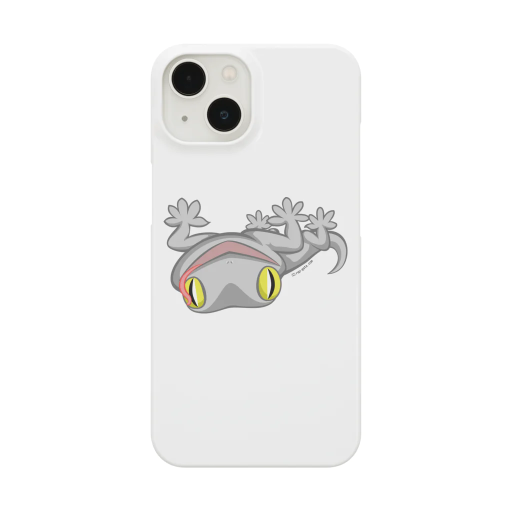 もむのふの爬虫類グッズやさんのニホンヤモリ（舌出し） Smartphone Case