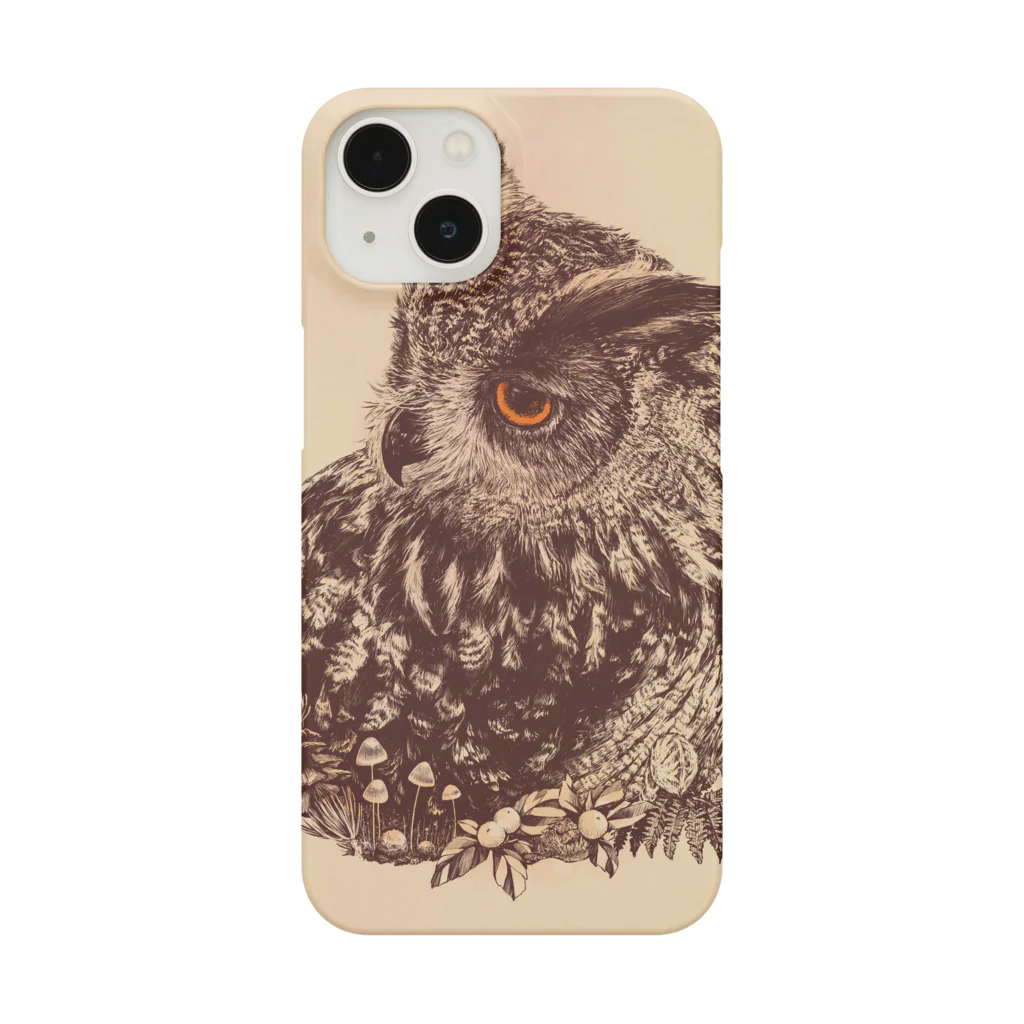 ふじゆらのワシミミズクの森/アンティーク Smartphone Case