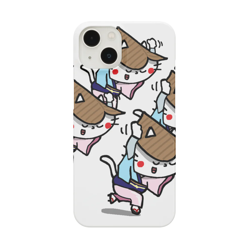 アート宇都宮(ARTUTSUNOMIYA)の阿波踊りを踊る猫 Smartphone Case