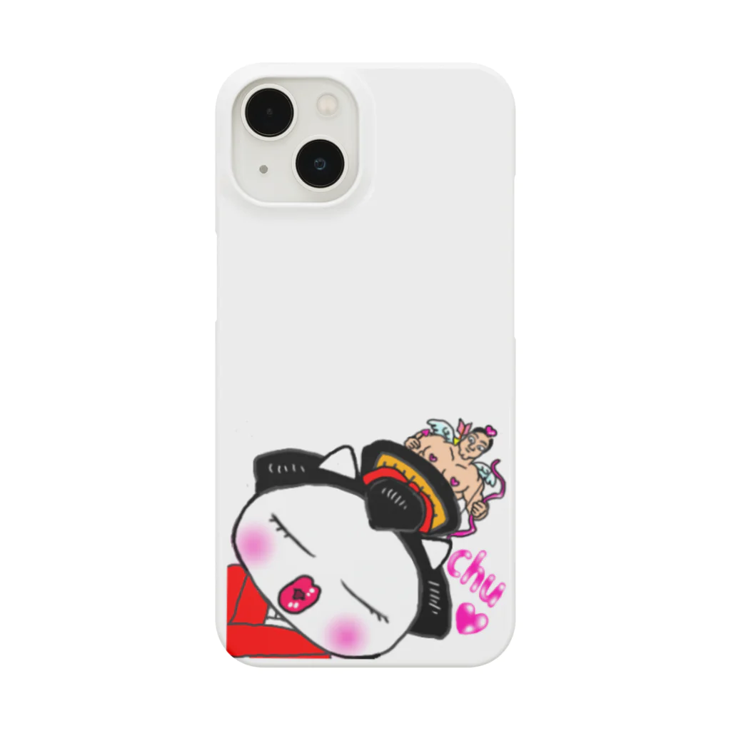 Happy Fun goodsの舞妓ねこ　接吻 Smartphone Case