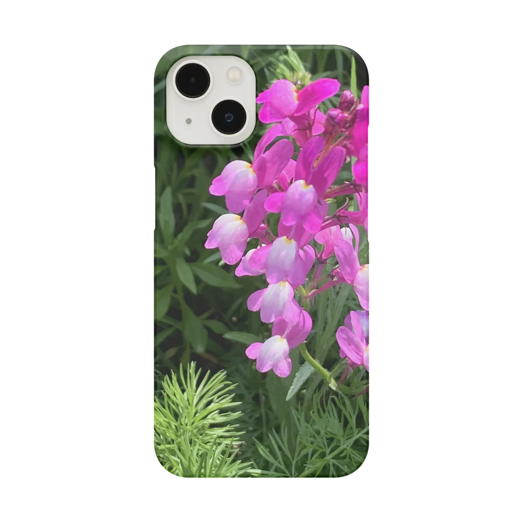 m(･∀･)の濃いピンクの花 Smartphone Case