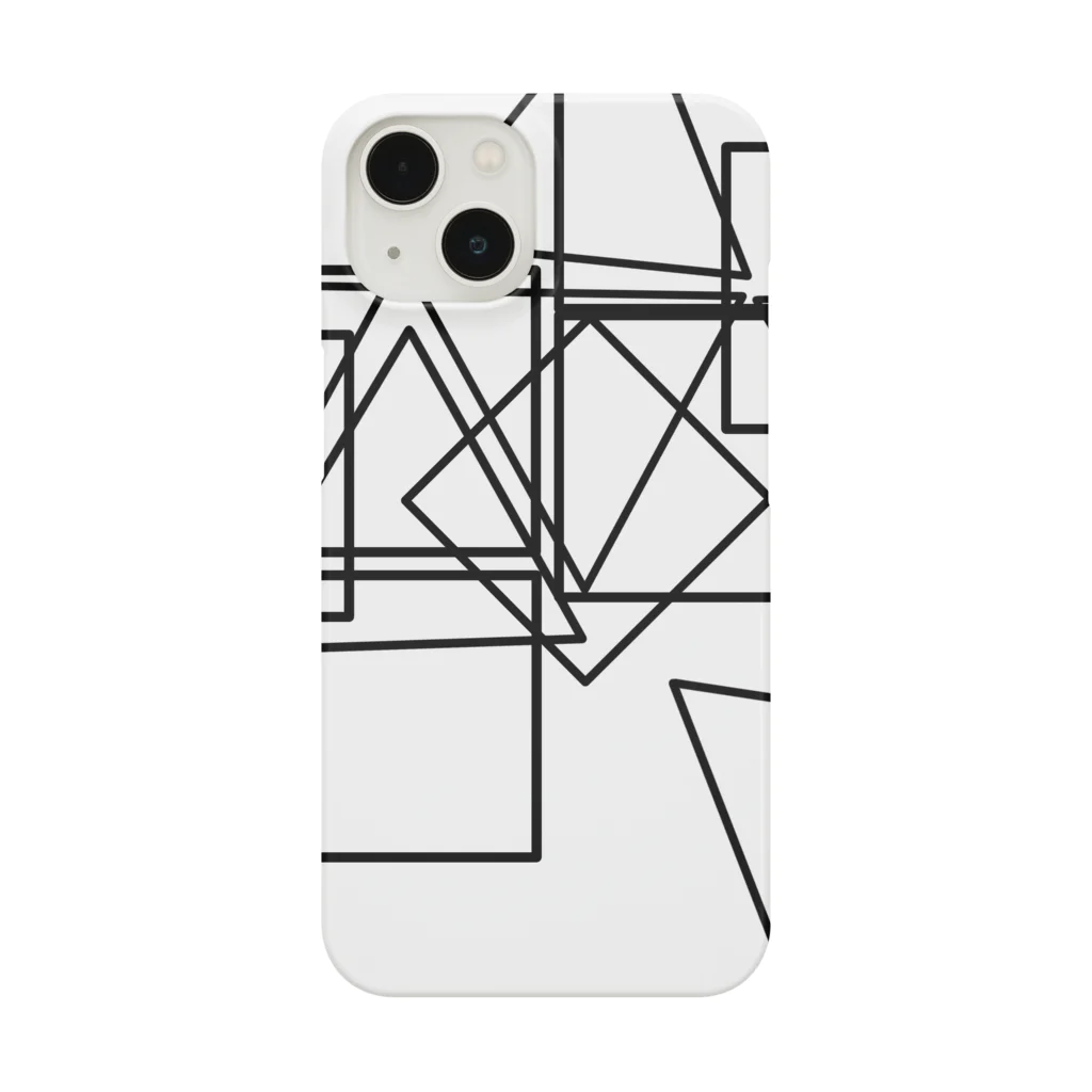 qi the shopのgeometry line 1 Smartphone Case