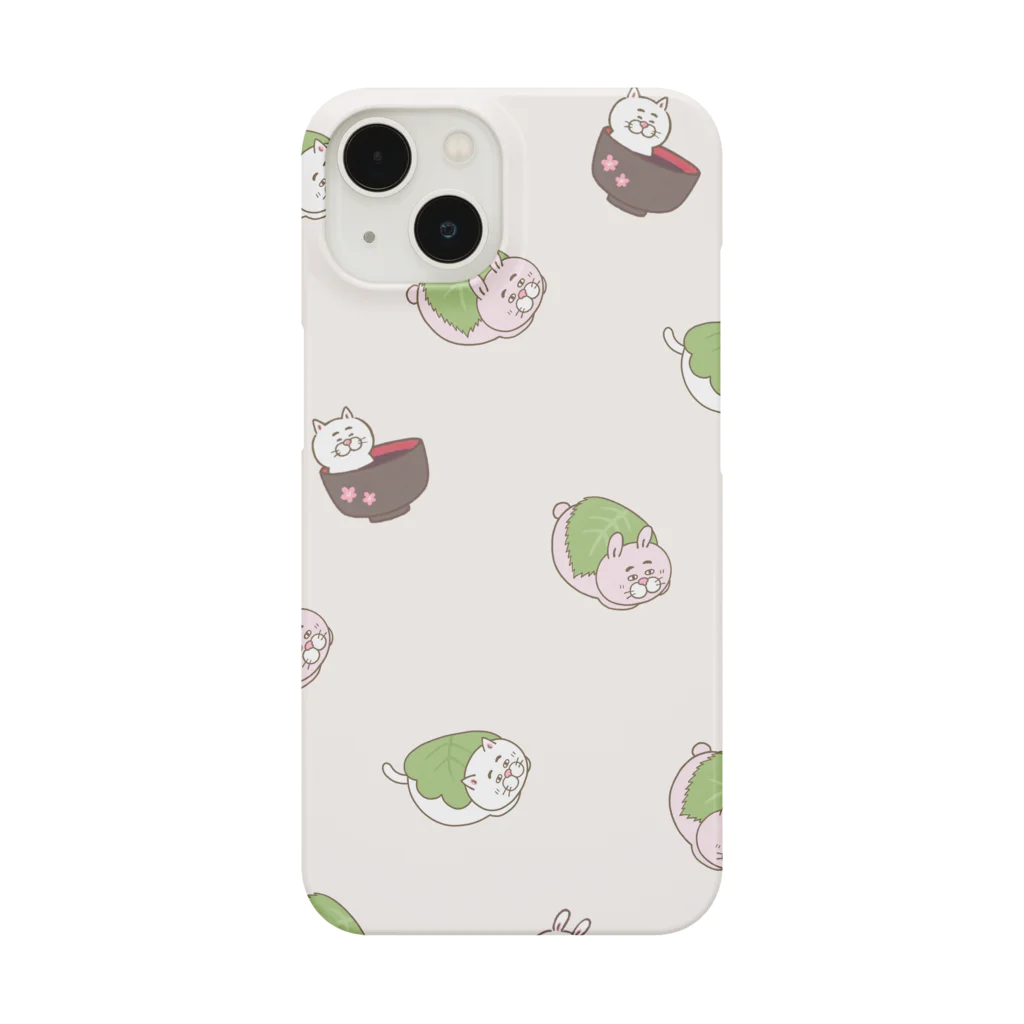 目つきの悪い猫＠いけやけいの和菓子にゃんこ Smartphone Case