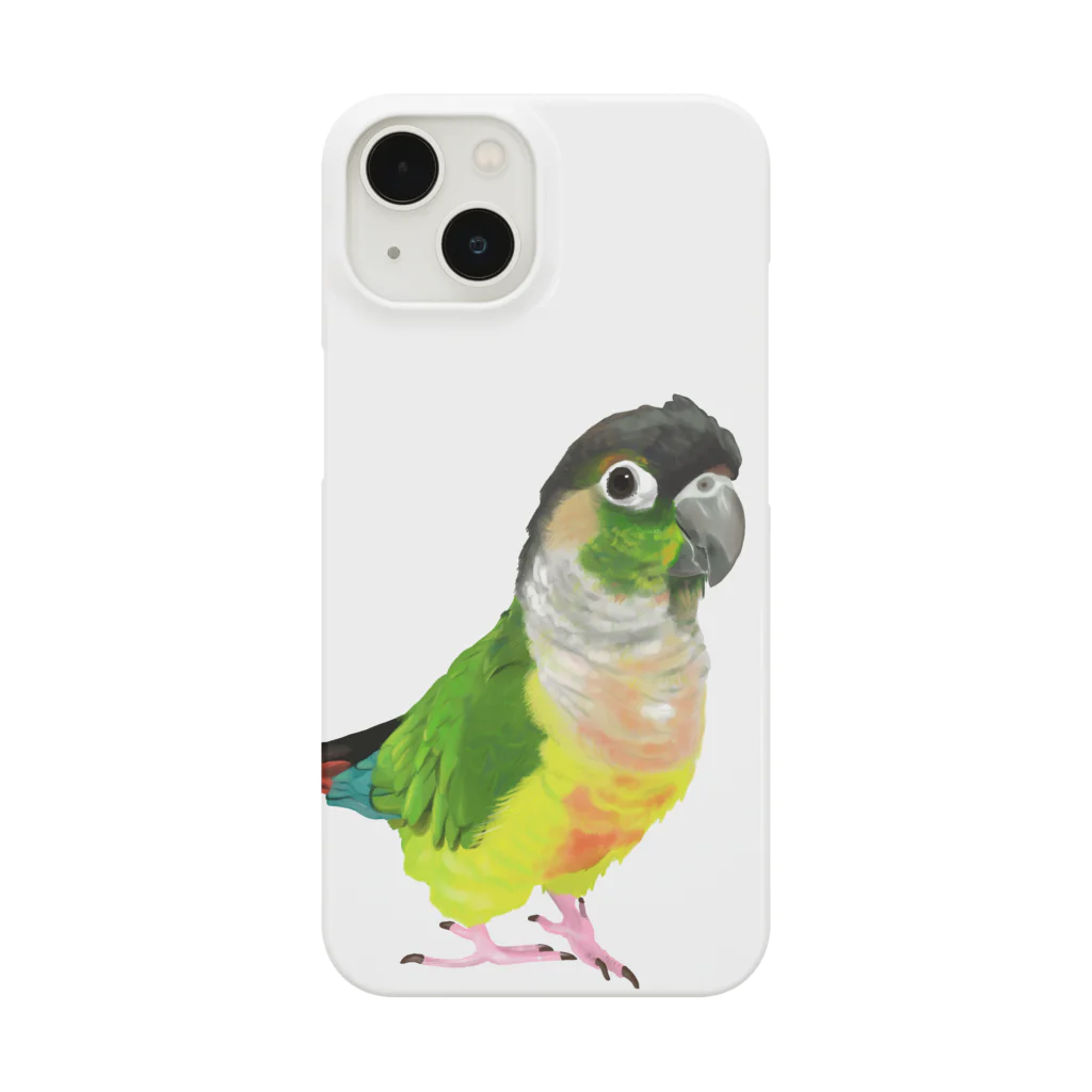 アキクサインコとウロコインコのウロコインコ スマホケース