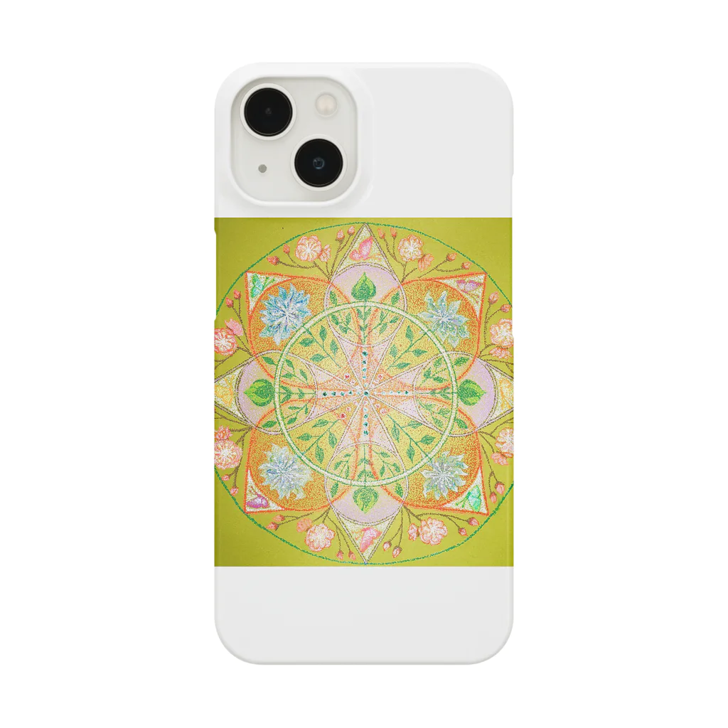 点描曼荼羅の世界の春はもうすぐ梅の花 Smartphone Case