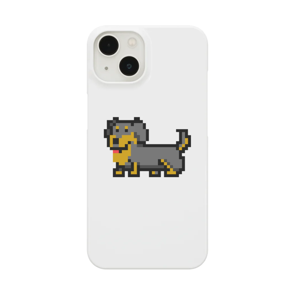 たばちひらんどのおみせのドット絵犬（ミニチュアダックス） Smartphone Case