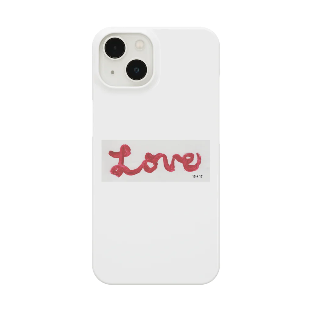 13 + 17のLove Red Smartphone Case