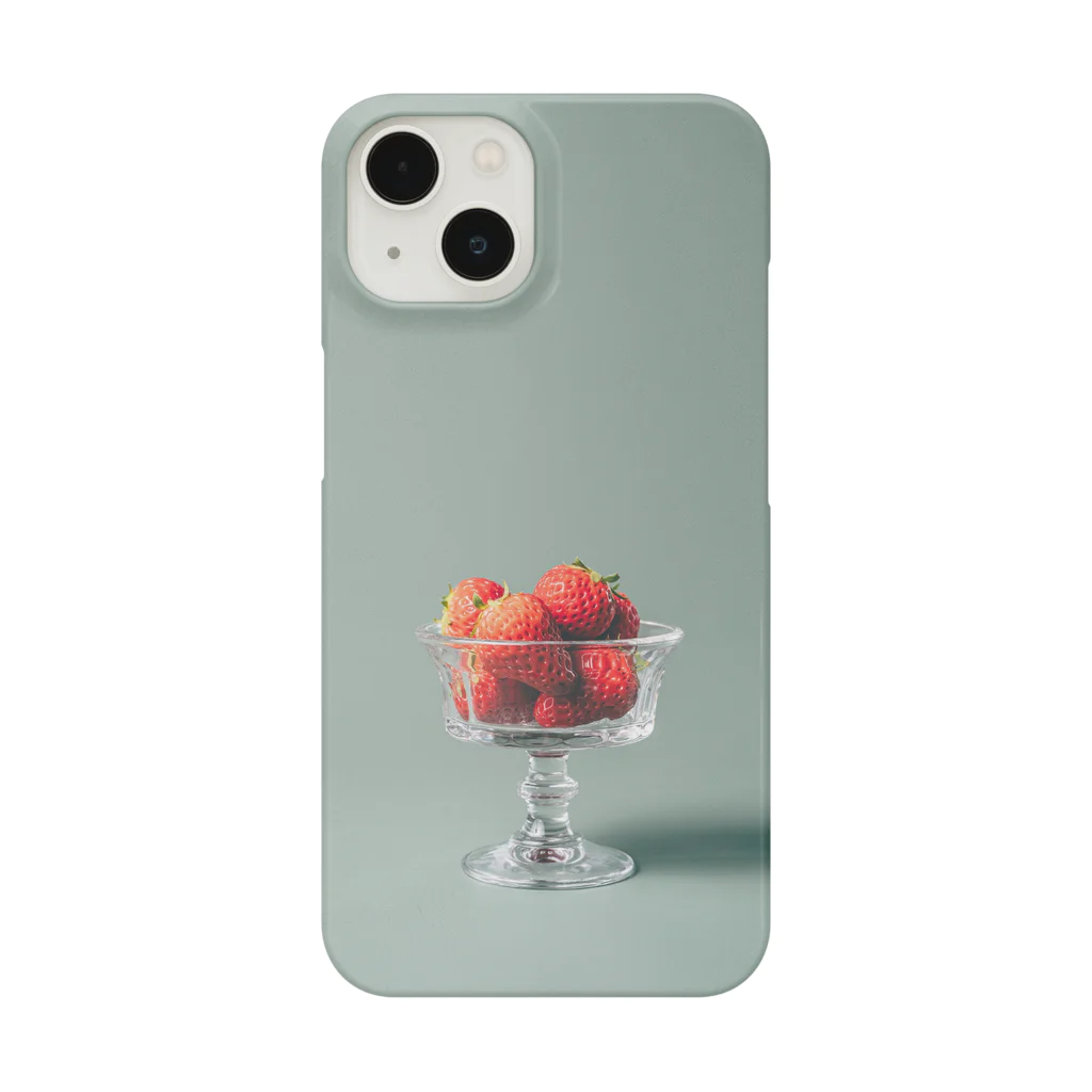 茶々(プリセット販売中)のStrawberry(Mint) Smartphone Case