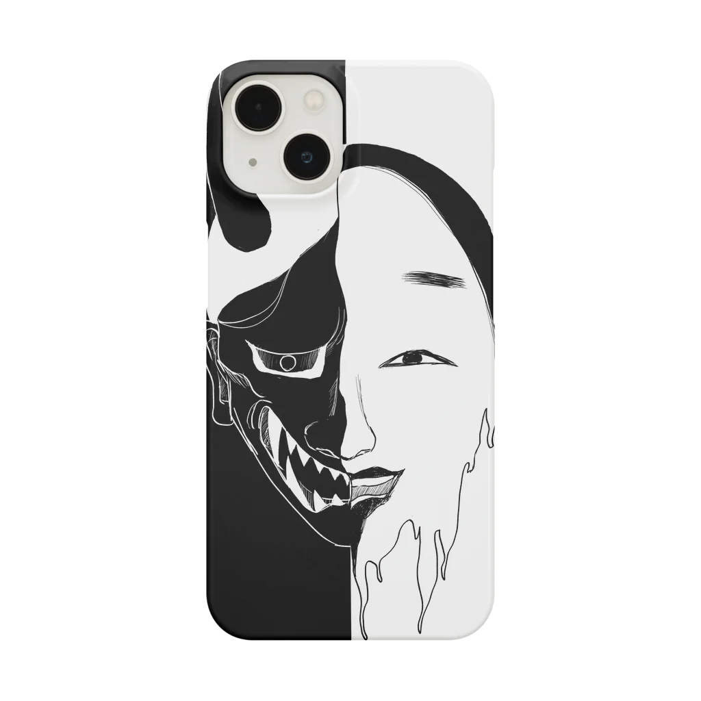 kuz__の般若 Smartphone Case