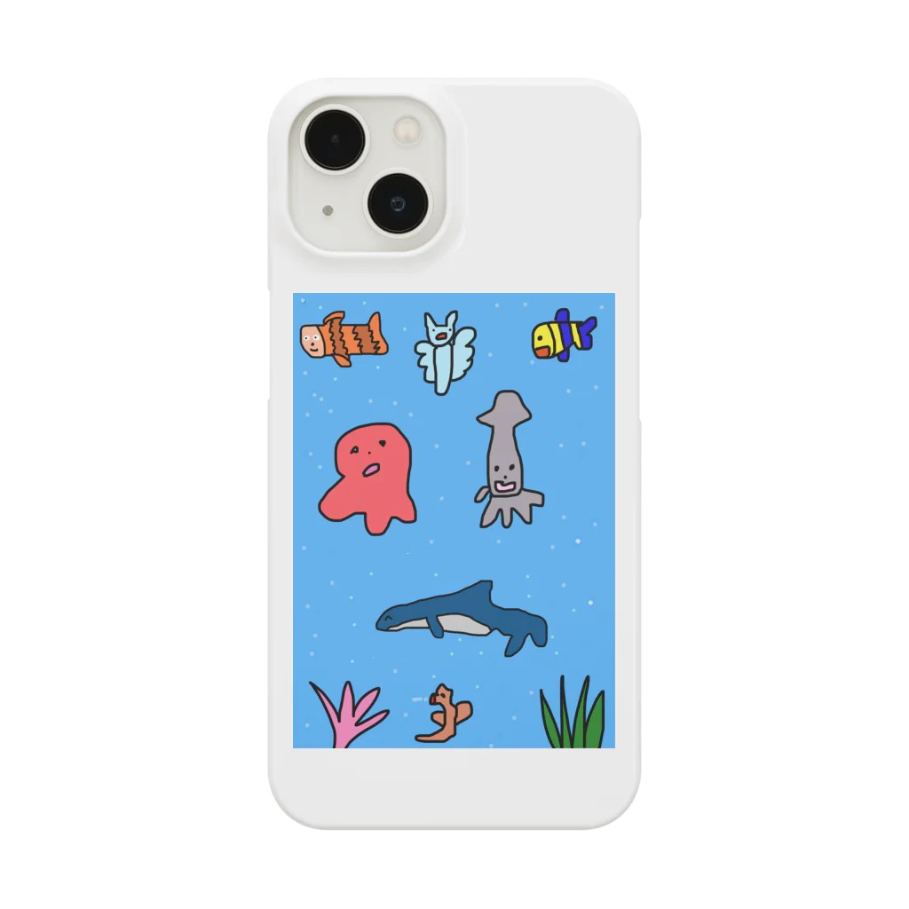 絵が下手な人。の海産物フェア Smartphone Case