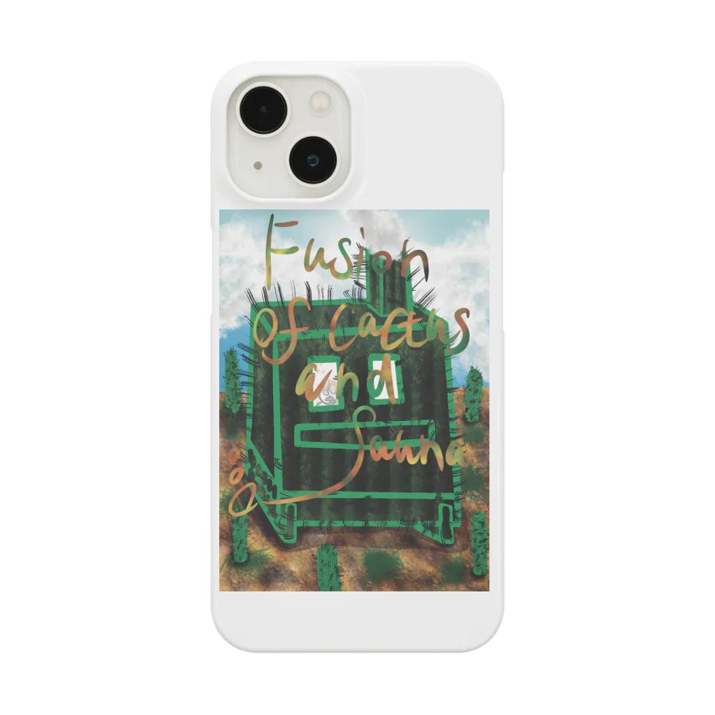 AkironBoy's_Shopのサボテンとサウナの融合 (Fusion of cactns and Sauna) Smartphone Case