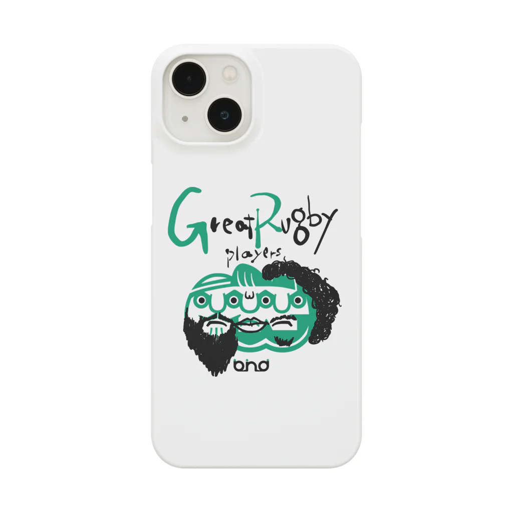 b.n.d [街中でもラグビーを！]バインドのG.R.P（落書きブラック） Smartphone Case