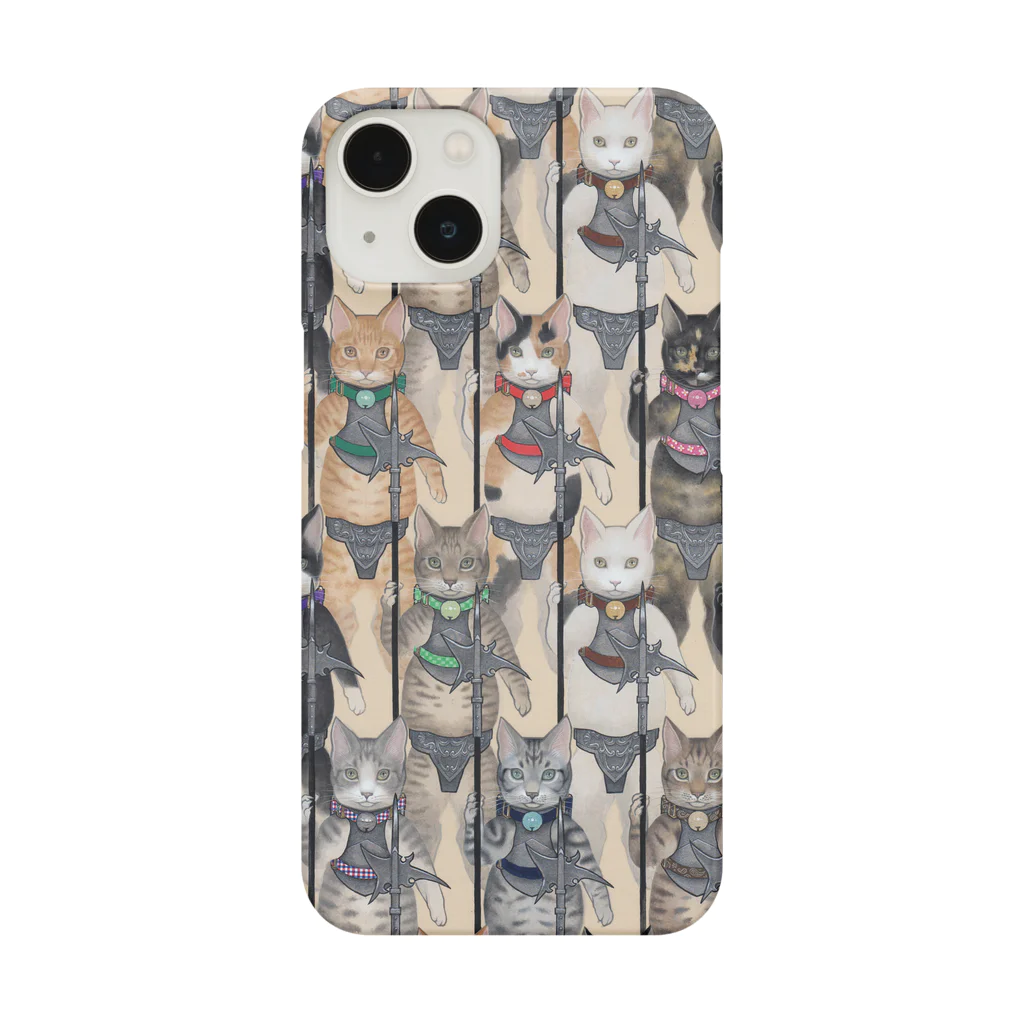 神聖家畜帝国　SUZURI店の行軍（猫） Smartphone Case
