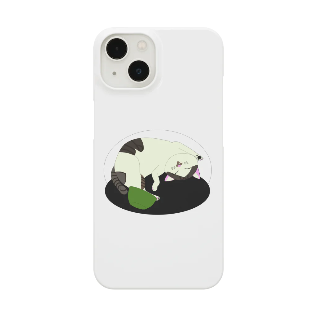 ALFORDのキジシロ猫「もう食べられないニャ」 Smartphone Case