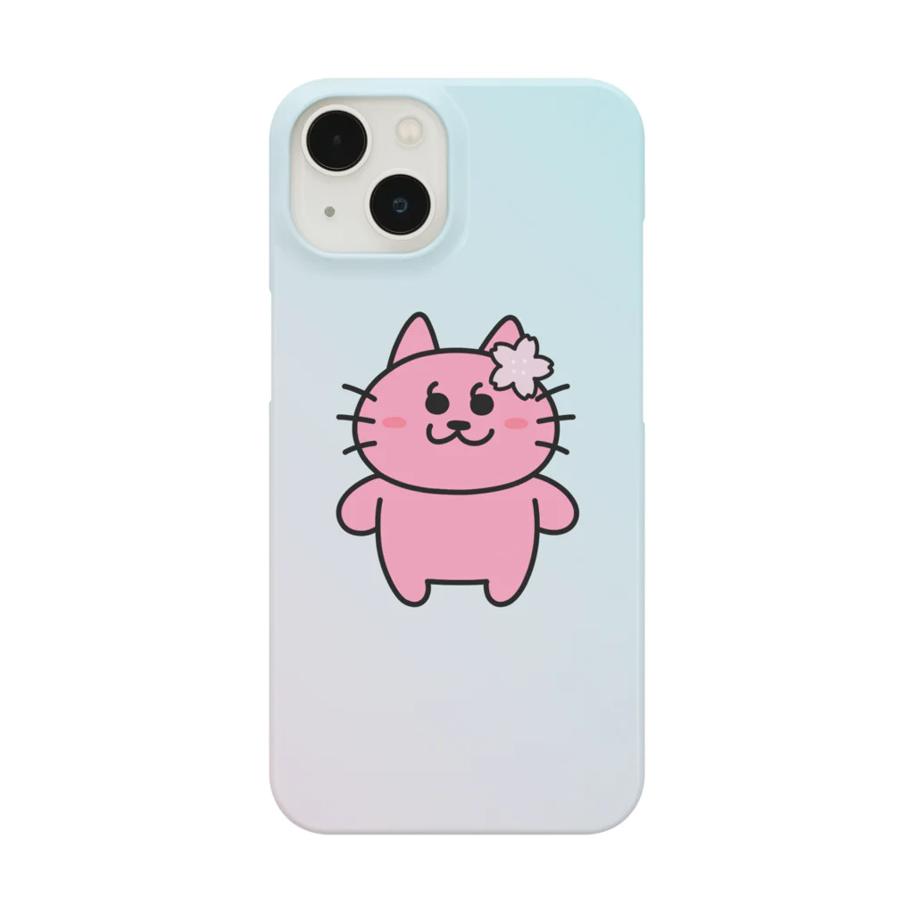 かっこにゃん！のさくらかっこにゃんスマホケース Smartphone Case