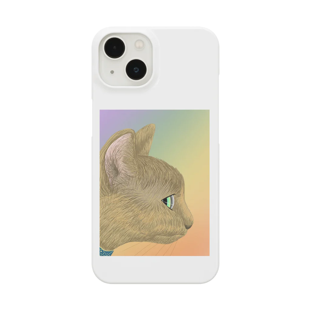 理絵のねこ 虹色 Smartphone Case