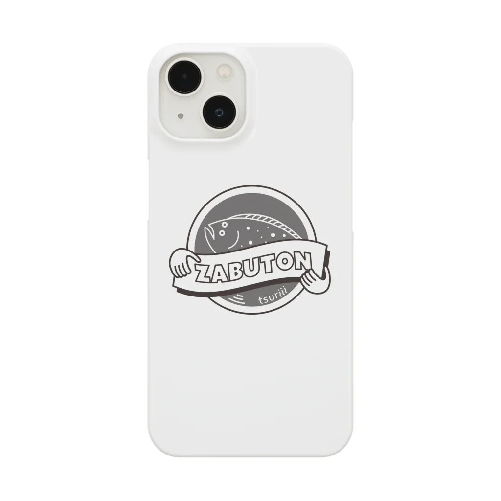 tsuriii(ツリー）のFISH logo_zabuton iPhone Smartphone Case