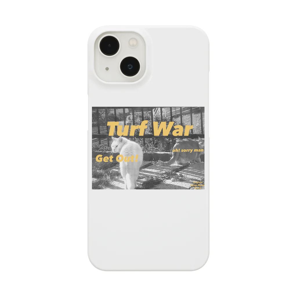 にゃがチューンのくま爺『Get out!!』Turf War Smartphone Case