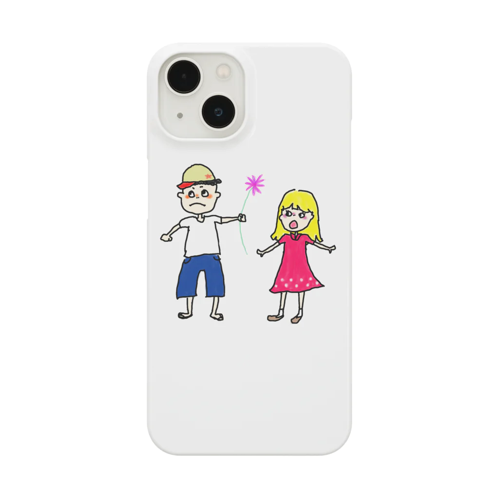 pi-san＊のお花あげる照れボーイ Smartphone Case