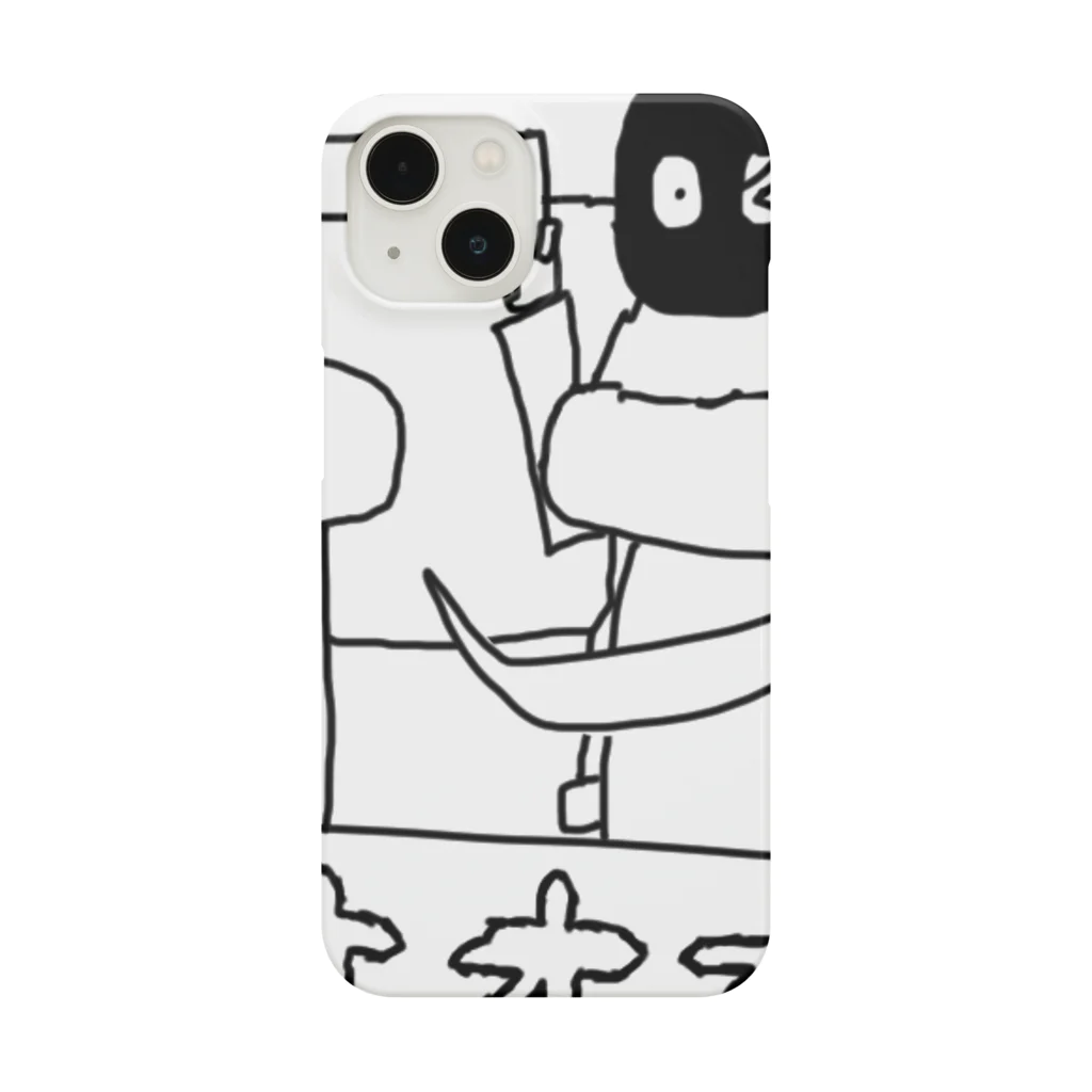 やろいちさんのお店の4コマ「タクシー強盗」2コマ目 Smartphone Case