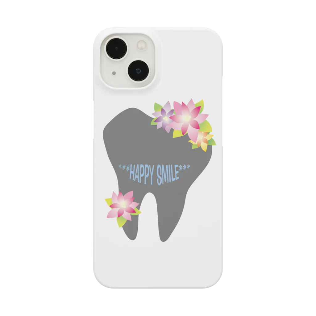 ハイジなわた歯 by Yamie ArtのHAPPY SMILE グレーversion Smartphone Case