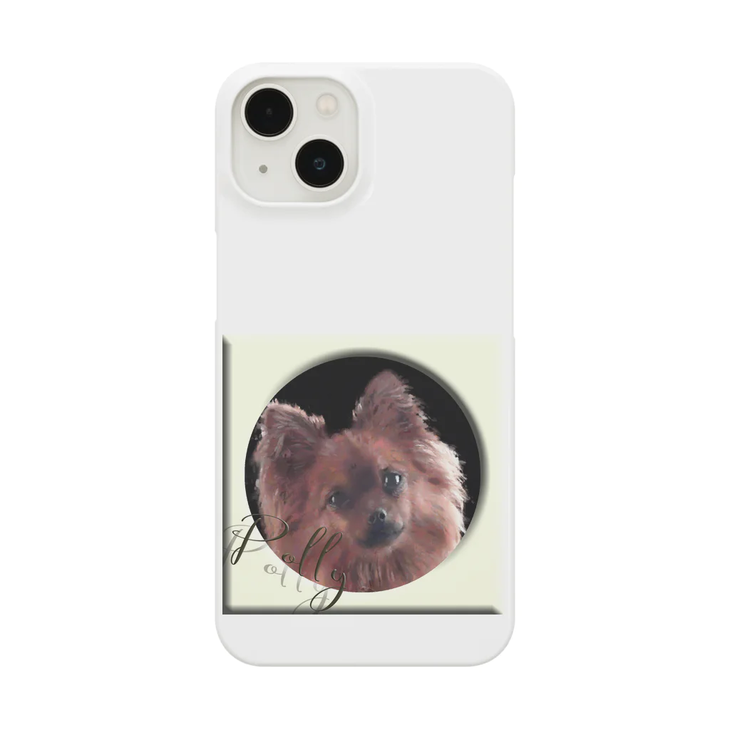 ぬくもふ屋　【猫 犬の似顔絵描き】の犬のポリーちゃん Smartphone Case