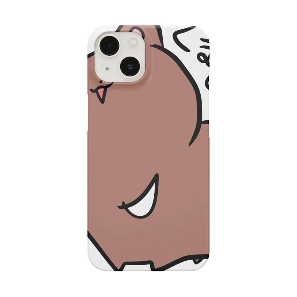 スーパーしらすの左手で描いたくまさん Smartphone Case