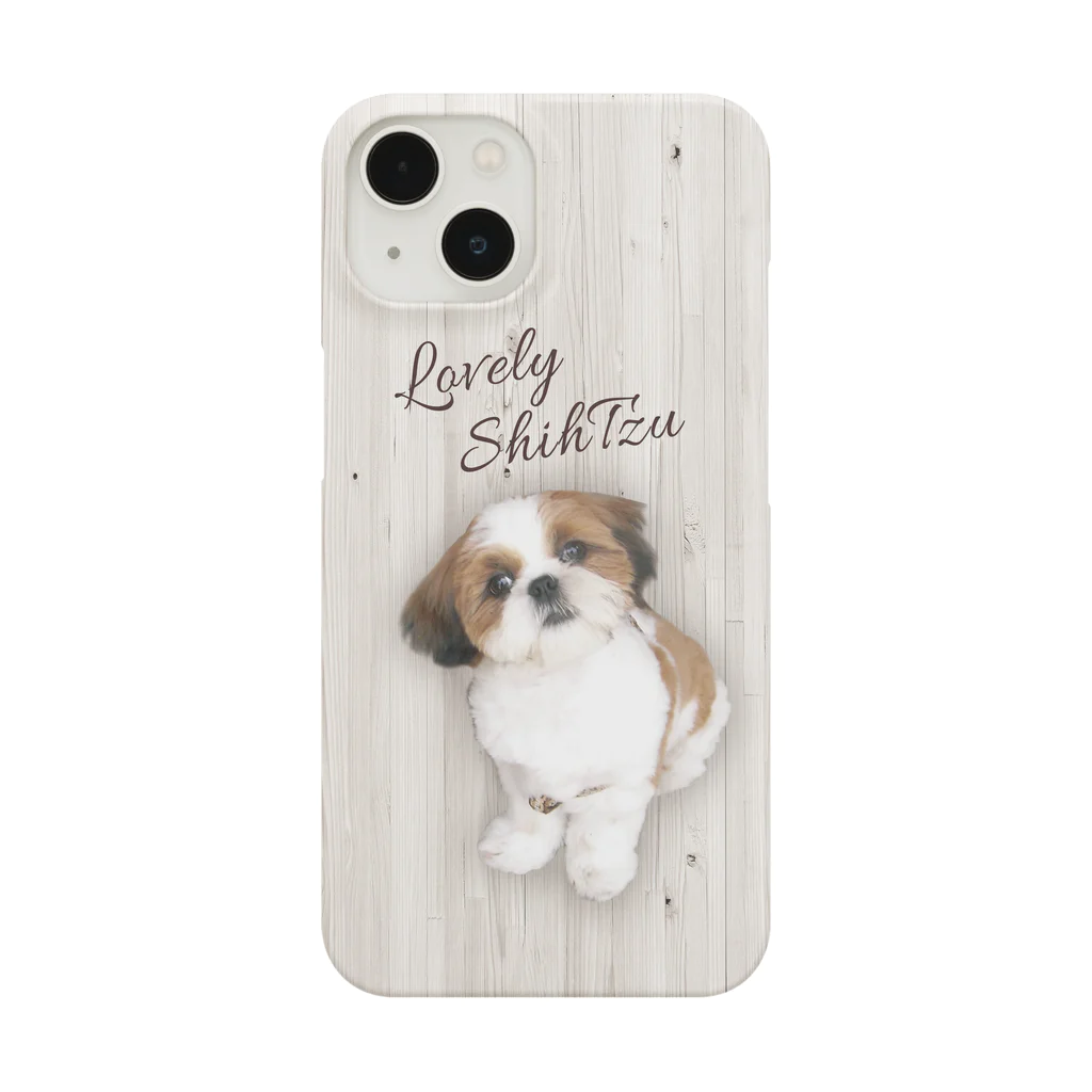 ぽんずのLovelyシーズー犬グッズのシーズー(ShihTzu) スマホケース ぽんず iPhone Smartphone Case