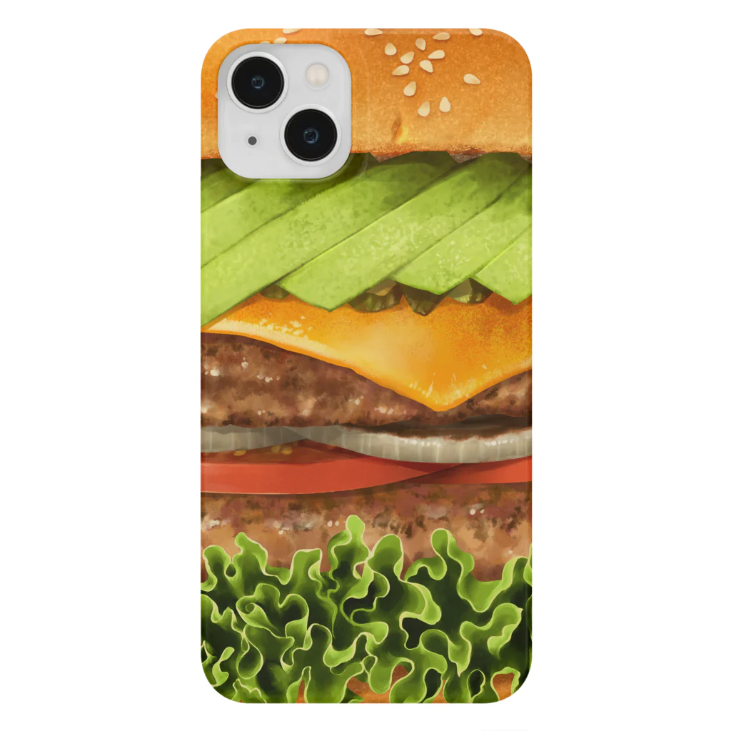 桃狸堂のアボカドチーズバーガー Smartphone Case